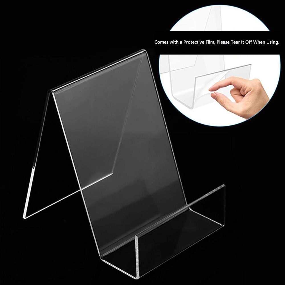 Minimalist Acrylic Book Holder - Aesthetic Bookend recension och pris