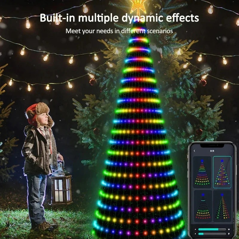 Christmas Star Tree Lights RGB - Home Decor Light recension och pris