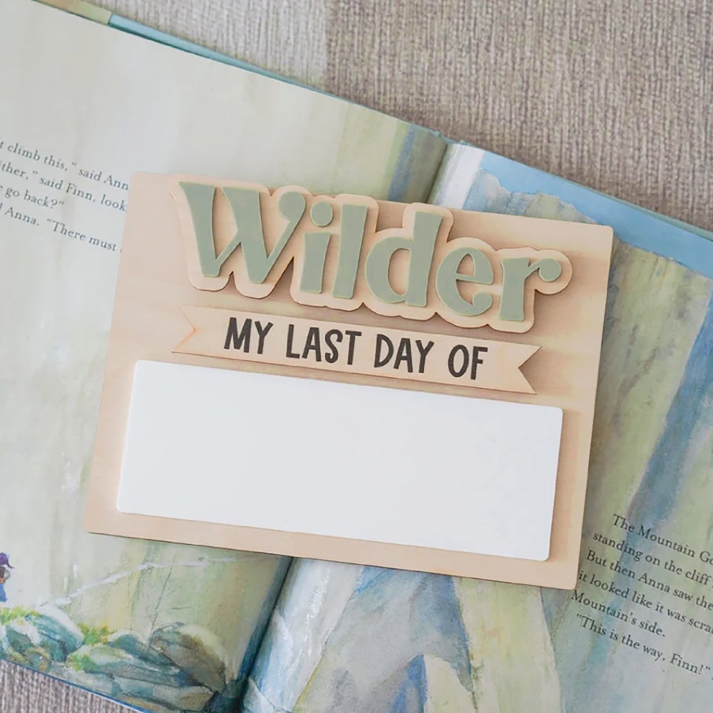 1Pc Custom First and Last Day  - Home Decor Rustic recension och pris