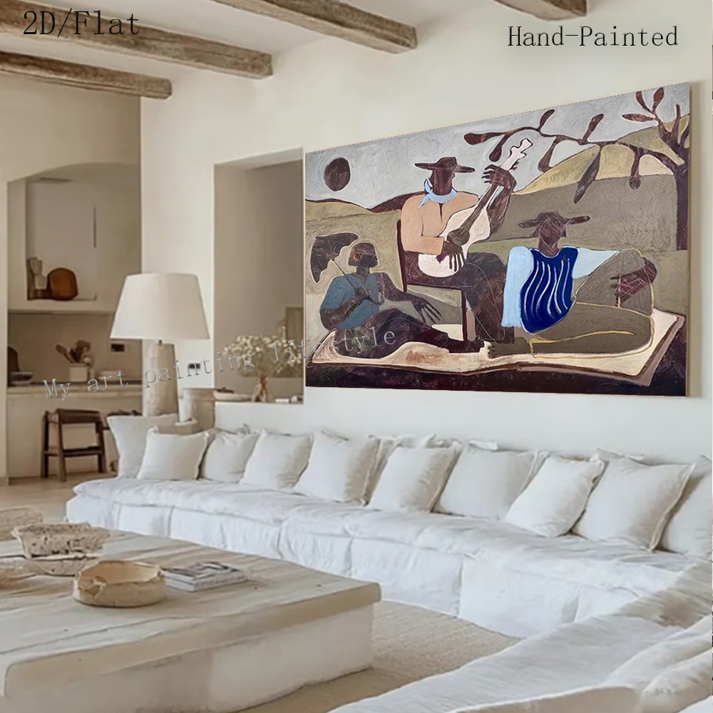 100% Handmade Abstract Oil Pai - Home Decor Free Images recension och pris