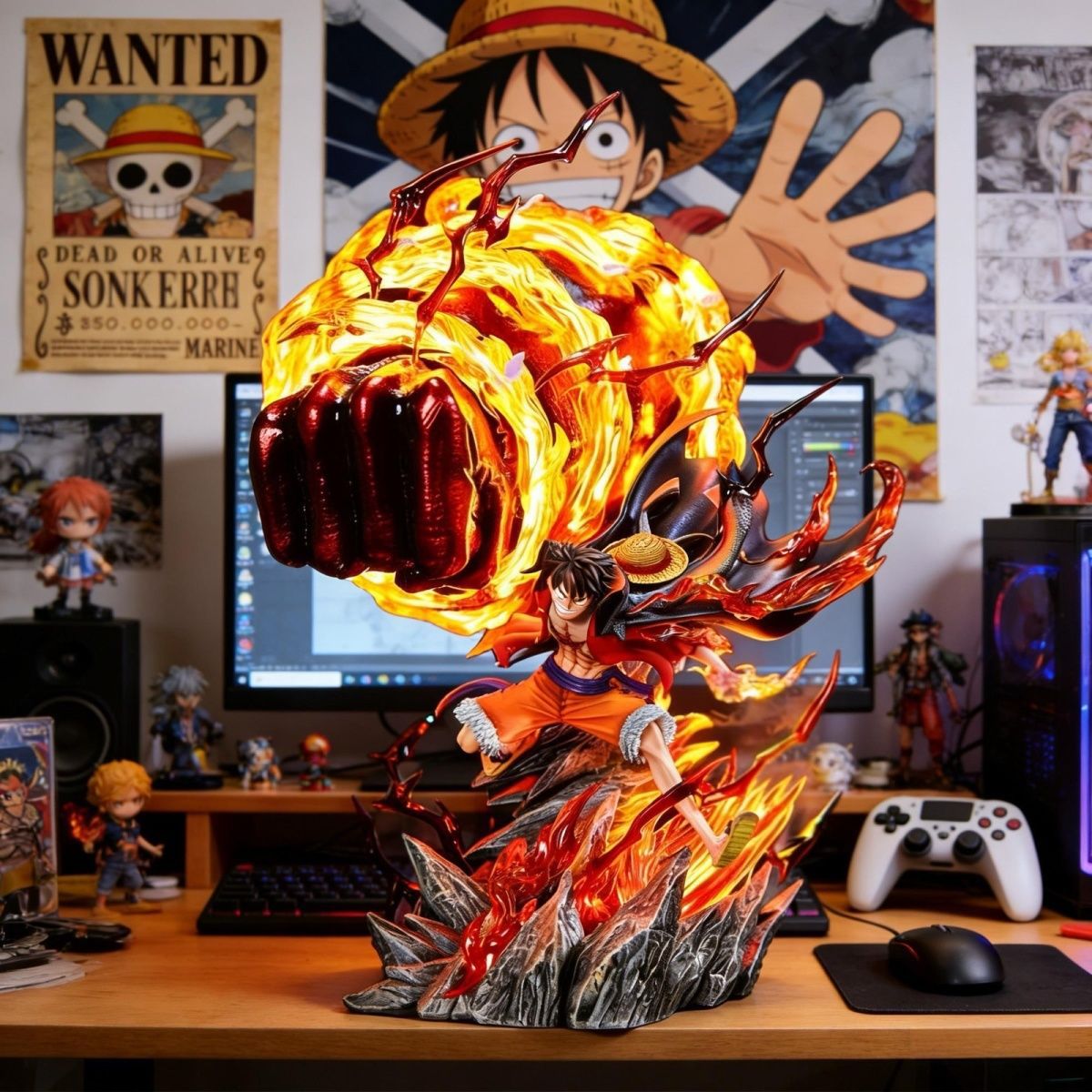 LZ Karmic Fire Luffy 35CM Ligh - Home Decor Quirky recension och pris