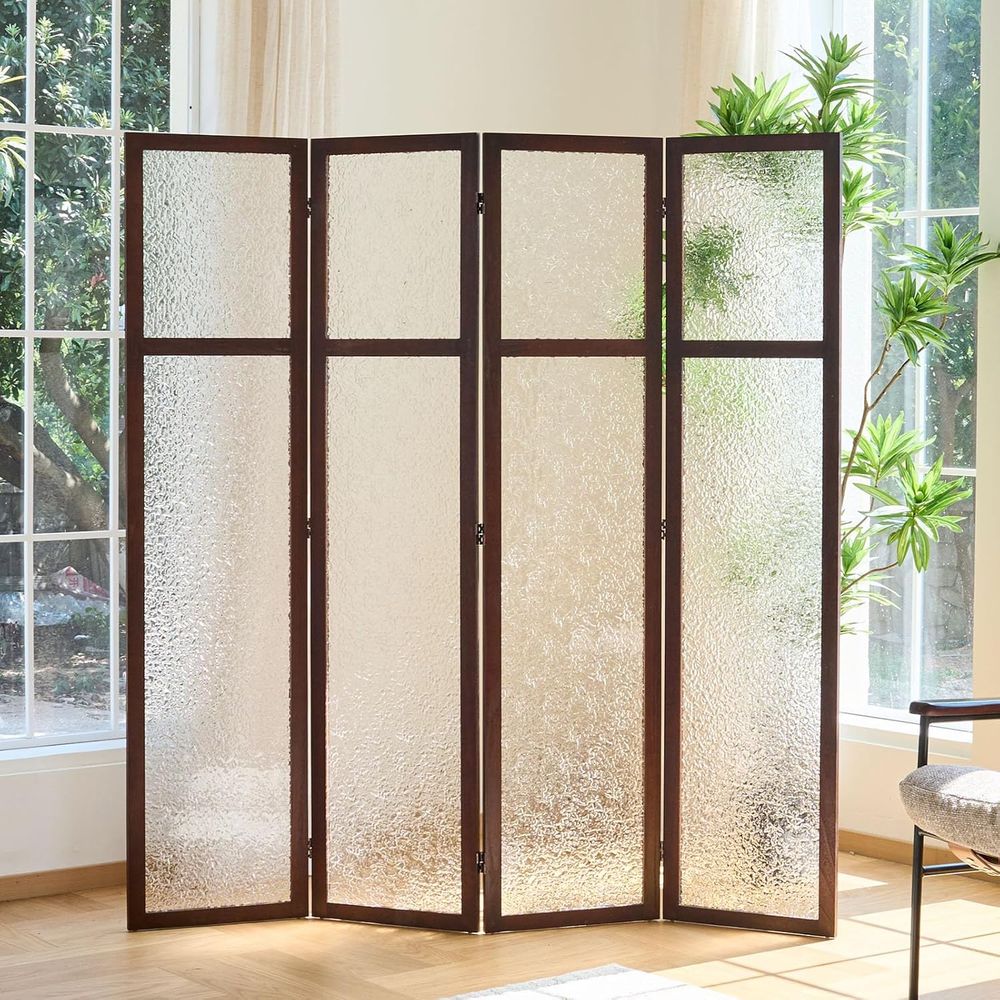 4-Panel Acrylic Folding Room D - Room Divider Screen recension och pris