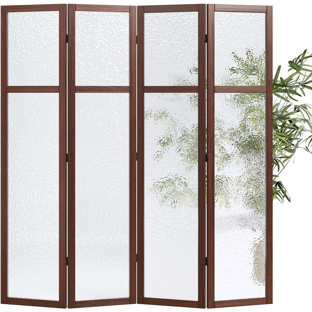4-Panel Acrylic Folding Room D - Room Divider Screen recension och pris