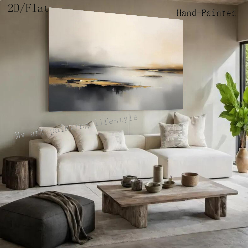 Large Abstract Oil Painting Ha - Home Decor Free Images recension och pris