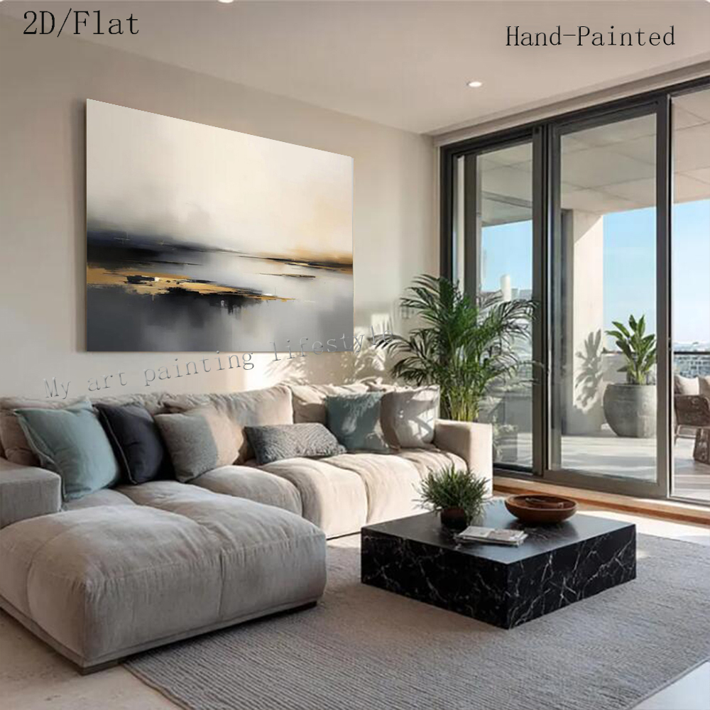 Large Abstract Oil Painting Ha - Home Decor Free Images recension och pris