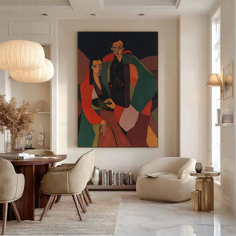 100% Handmade Abstract Oil Pai - Home Decor Free Images recension och pris