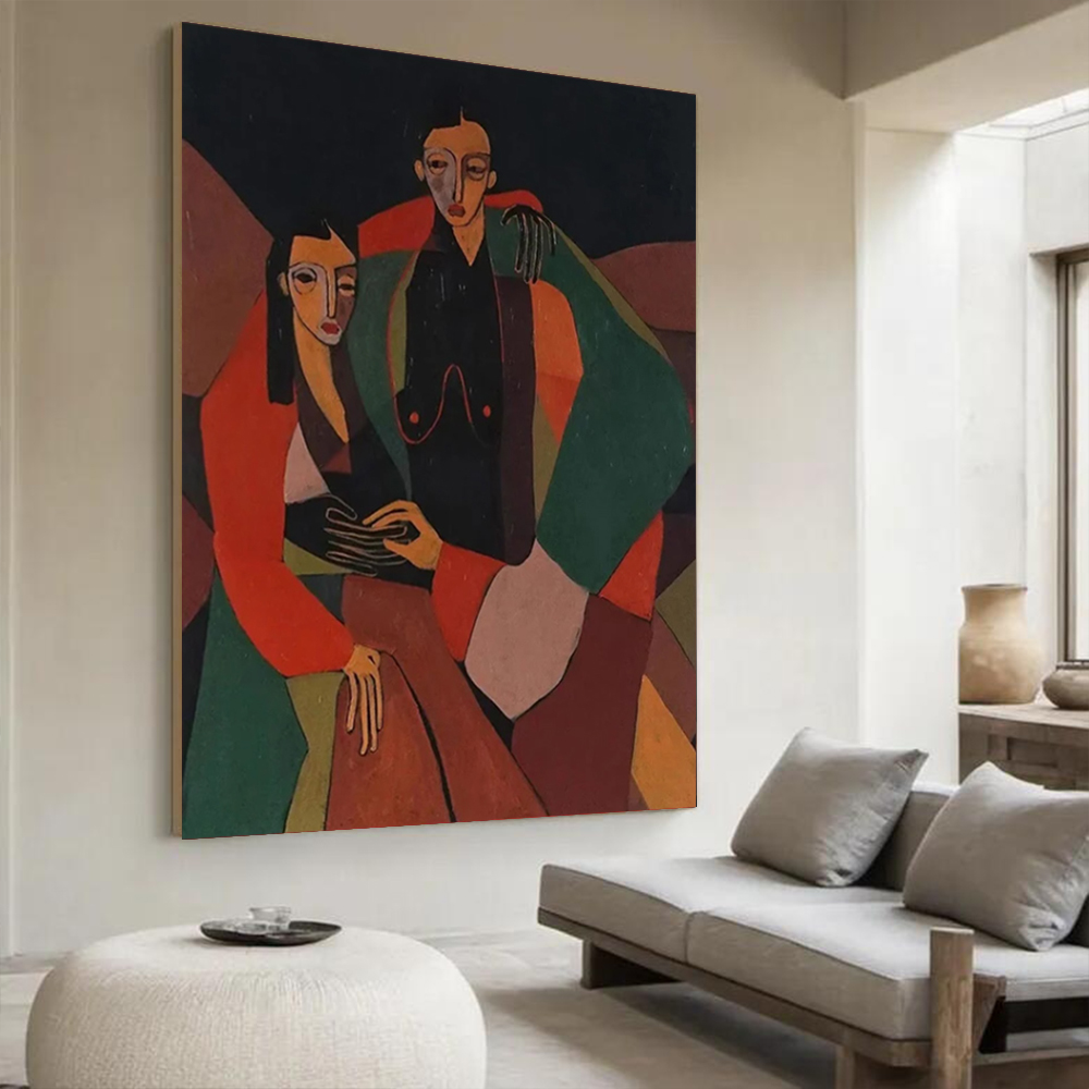 100% Handmade Abstract Oil Pai - Home Decor Free Images recension och pris