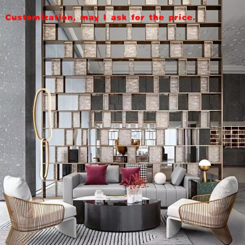 custom.Modern Stainless Steel  - Room Divider Screen recension och pris