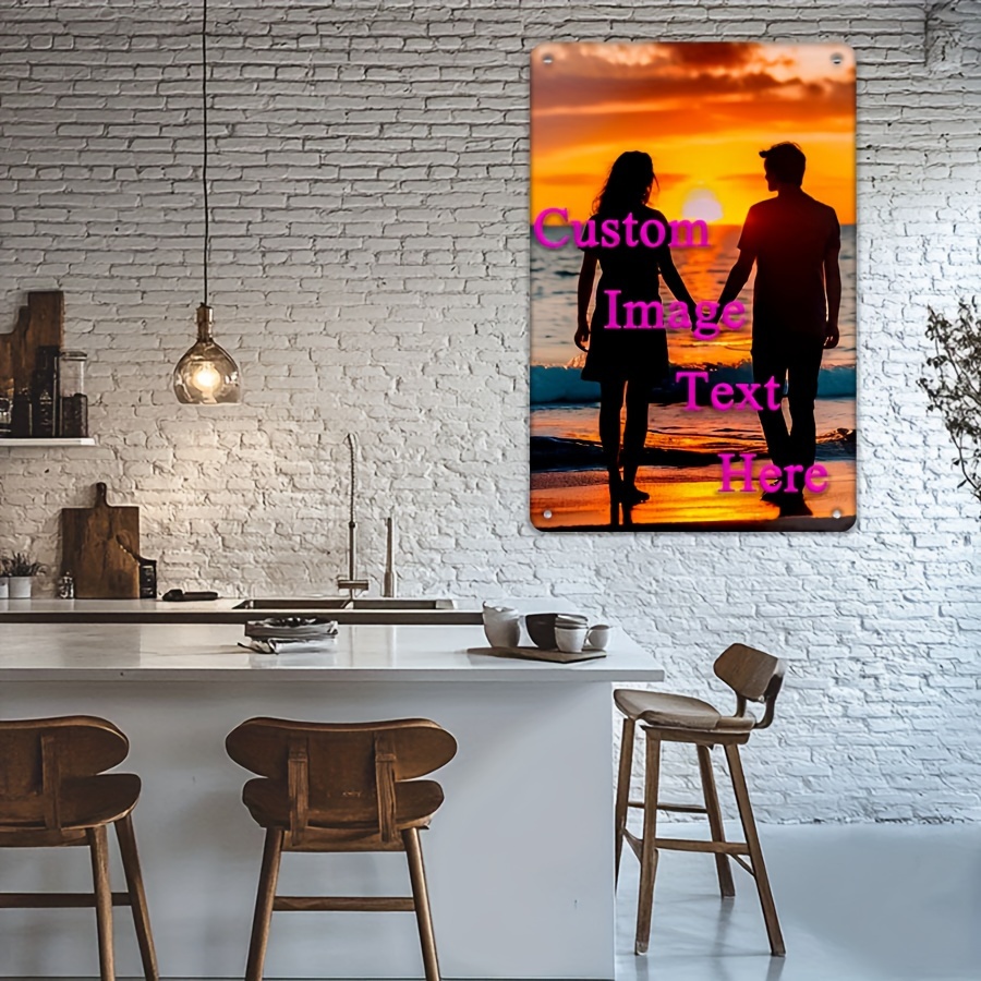 Custom Image/Text 2D Flat Prin - Home Decor Free Images recension och pris