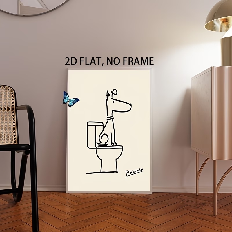 Modern,Retro Fun Dog Toilet Pi - Home Decor Nz recension och pris