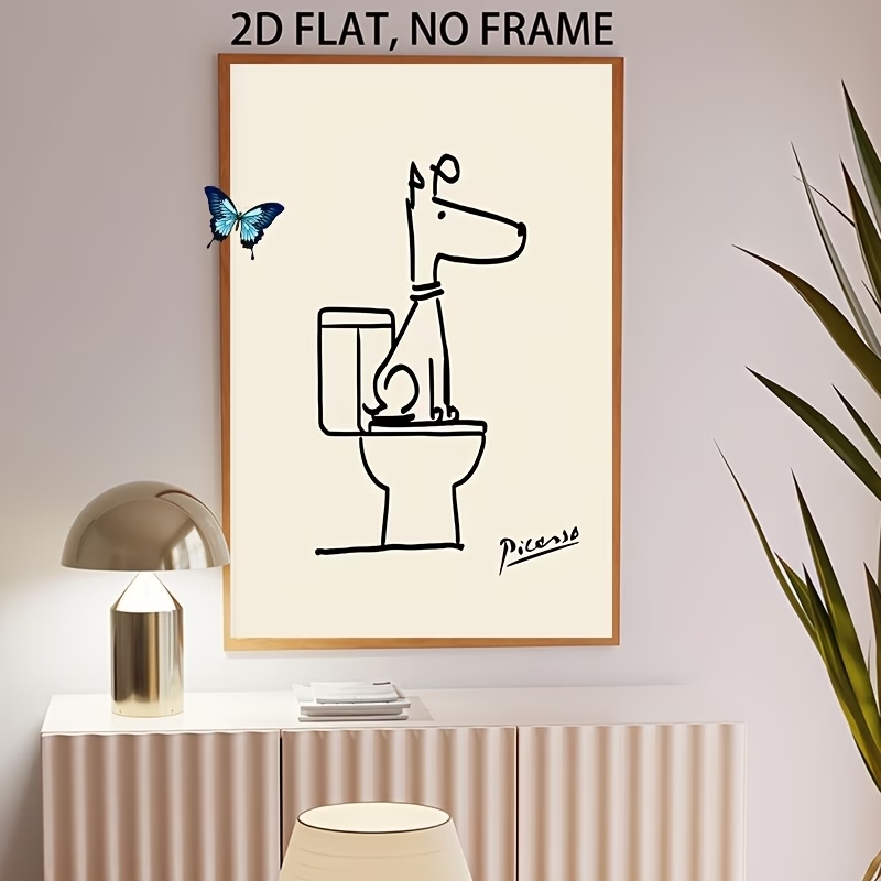Modern,Retro Fun Dog Toilet Pi - Home Decor Nz recension och pris
