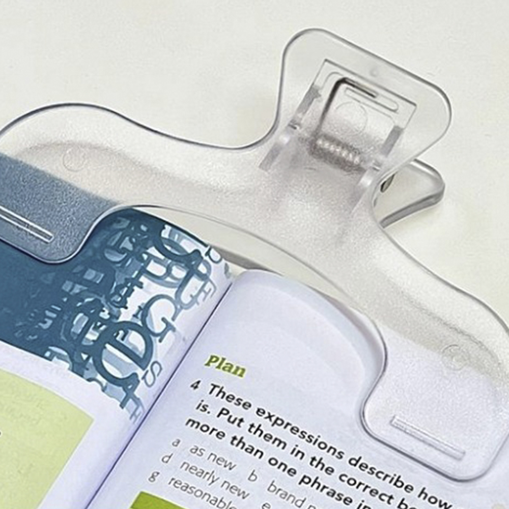 1PC Transparent Plastic Book H - Aesthetic Bookend recension och pris