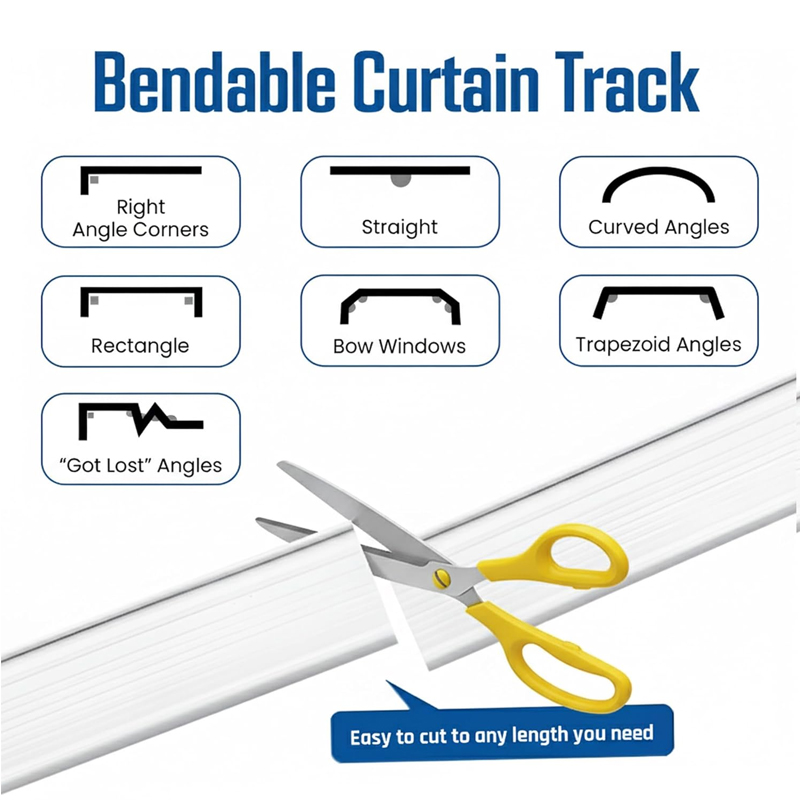 Flexible Bendable Ceiling Curt - Room Divider Screen recension och pris
