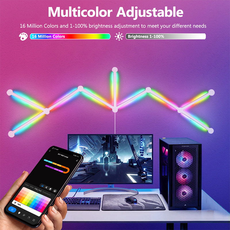 Smart RGB Wall Lamp, Bluetooth - Home Decor Rustic recension och pris