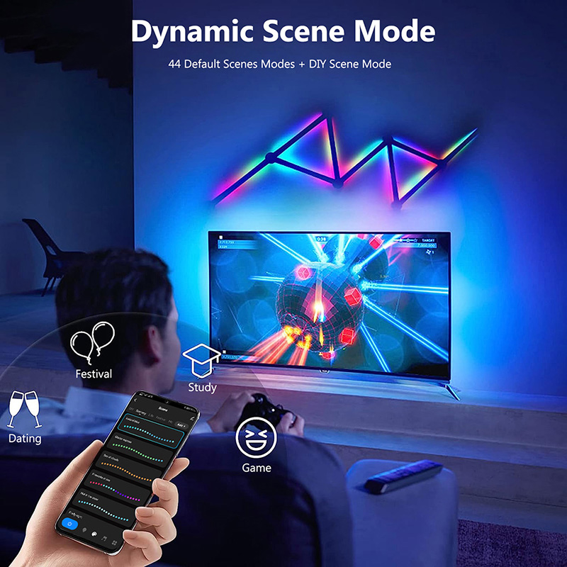 Smart RGB Wall Lamp, Bluetooth - Home Decor Rustic recension och pris