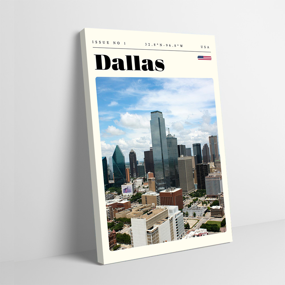 Dallas Texas Travel Printing P - Home Decor Dallas recension och pris