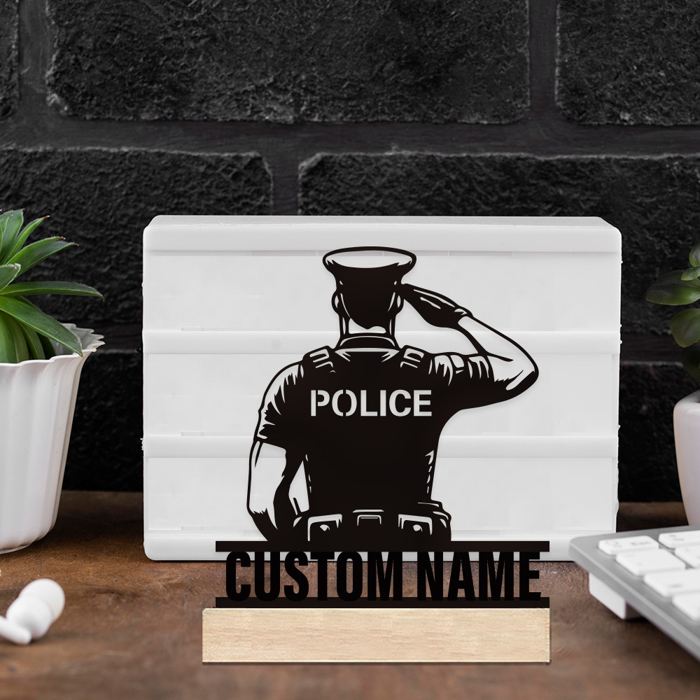 Personalized Metal Police Badg - Home Decor Nz recension och pris