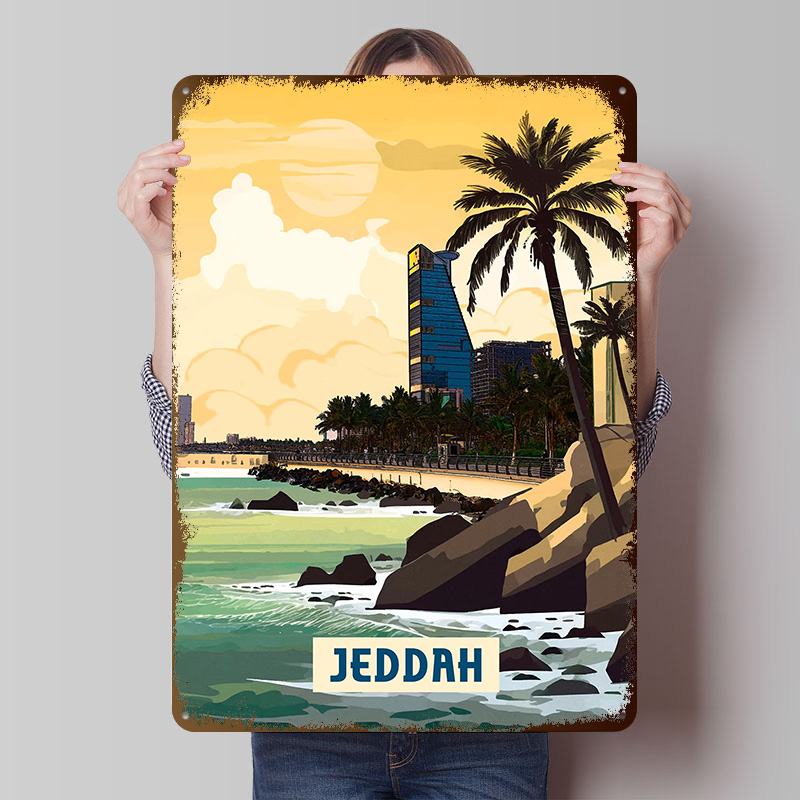 Jeddah Poster Customized Vinta - Home Decor Jeddah recension och pris