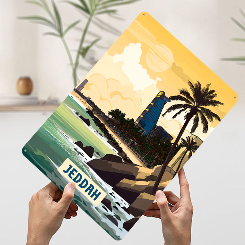 Jeddah Poster Customized Vinta - Home Decor Jeddah recension och pris