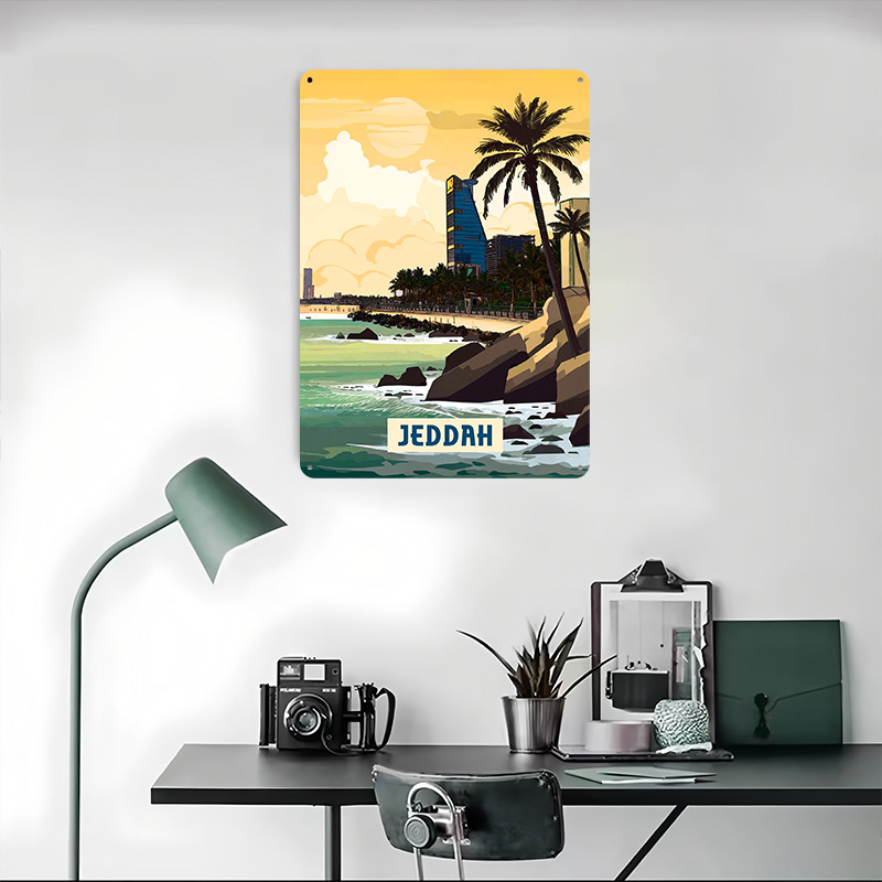 Jeddah Poster Customized Vinta - Home Decor Jeddah recension och pris