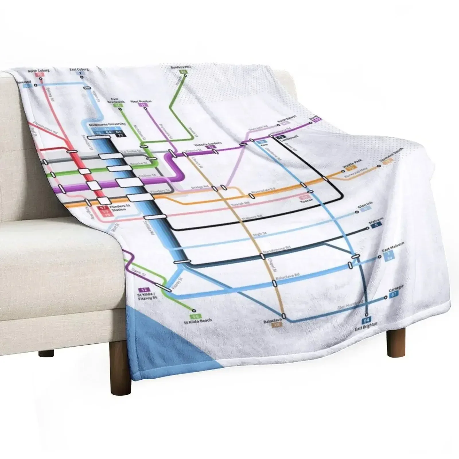 Melbourne Tram Network Map Thr - Home Decor Melbourne recension och pris