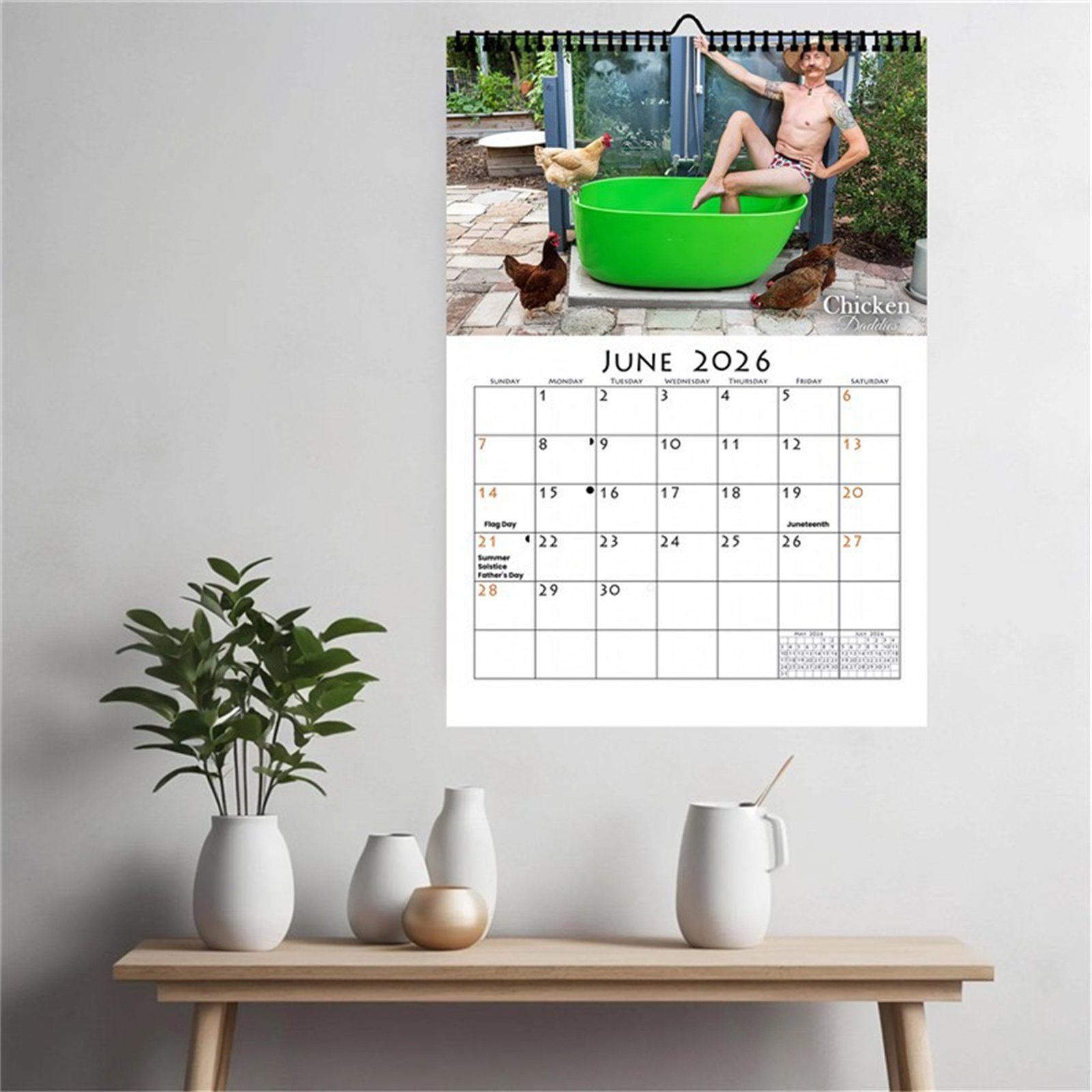 2026 Funny Chicken Daddy Wall  - Home Decor Happy recension och pris