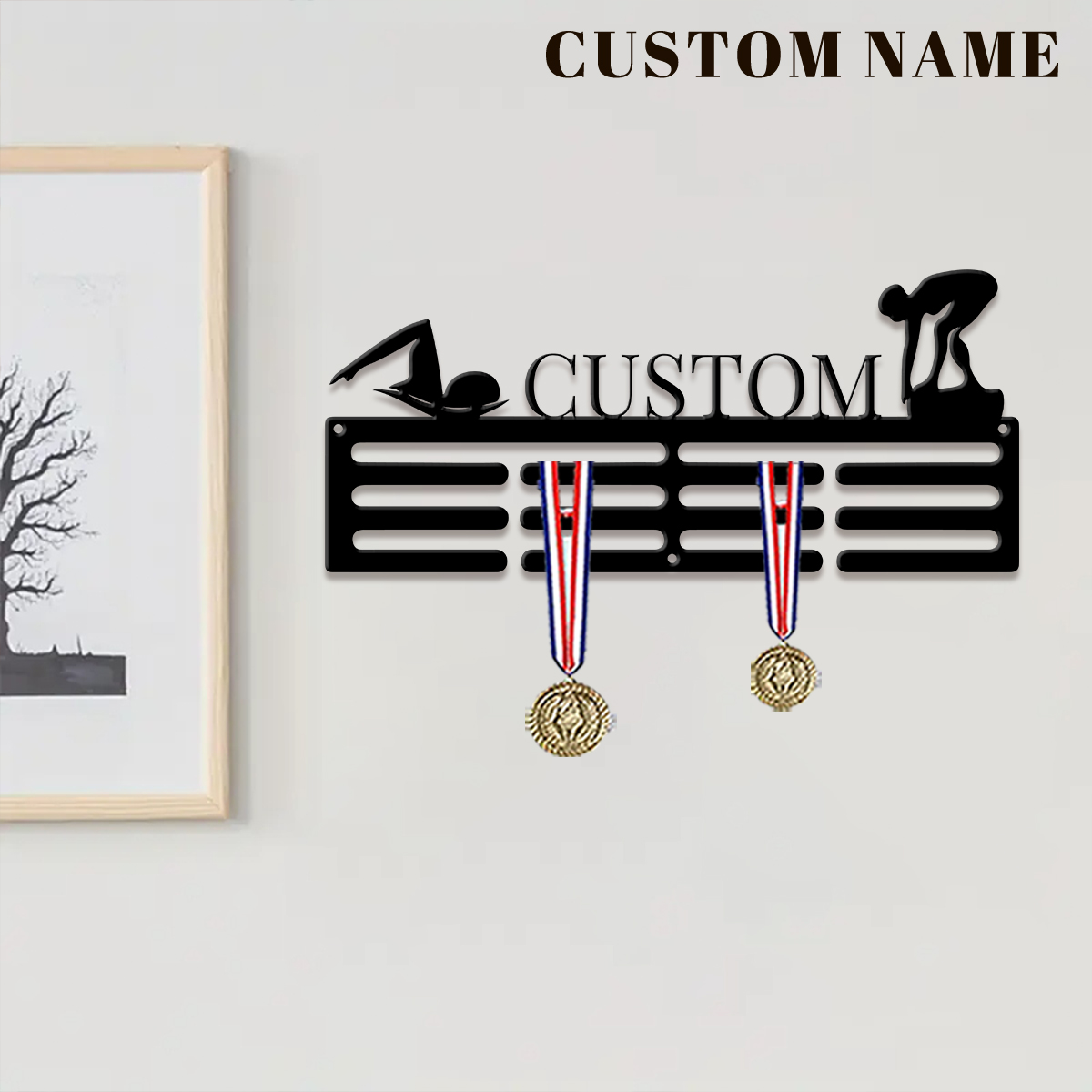 1pc Custom Swimming Metal Meda - Home Decor Happy recension och pris