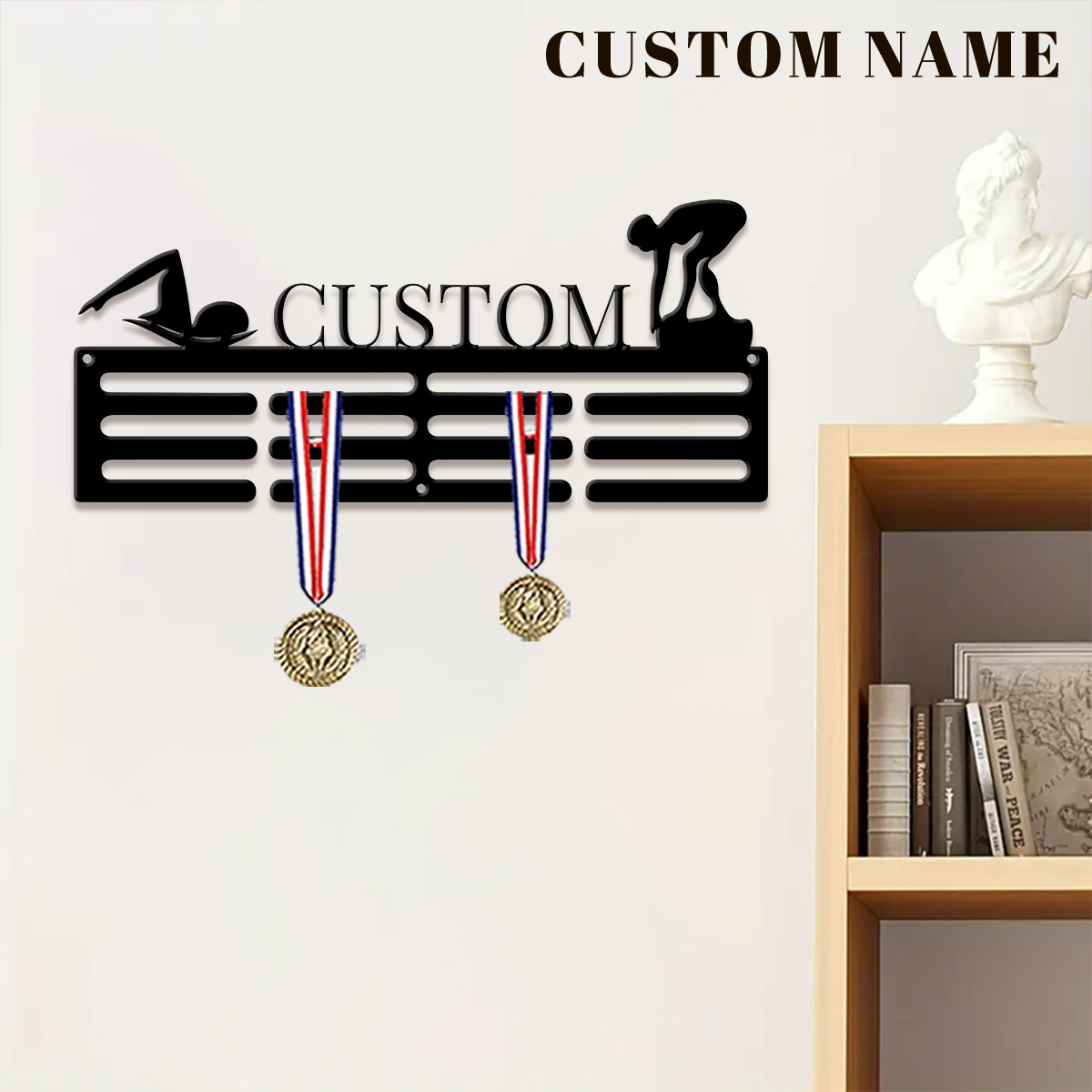 1pc Custom Swimming Metal Meda - Home Decor Happy recension och pris