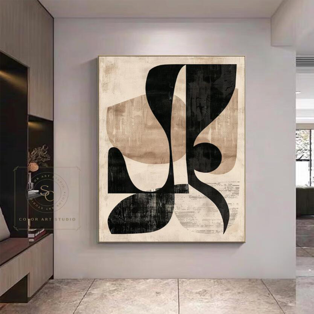 100% Handmade Abstract Oil Pai - Home Decor Free Images recension och pris