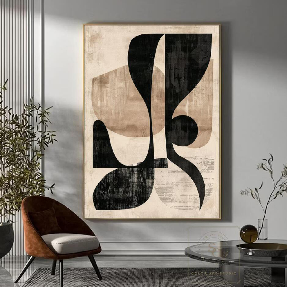 100% Handmade Abstract Oil Pai - Home Decor Free Images recension och pris