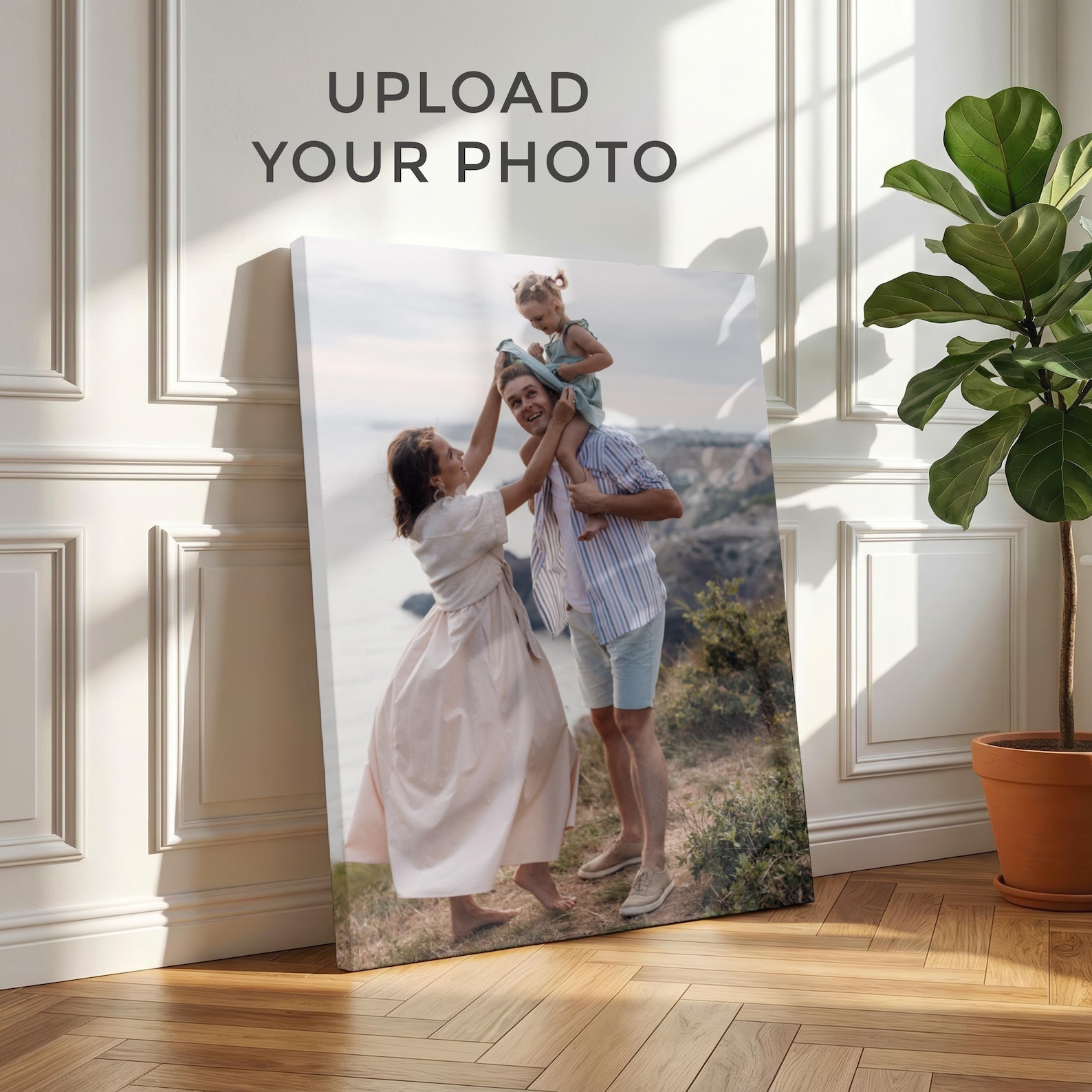 Personalized Photo Canvas, Cus - Home Decor Rustic recension och pris