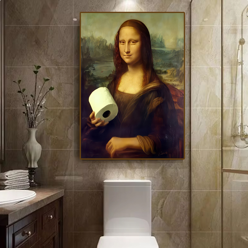 1pc Funny Abstract Bathroom To - Home Decor Quirky recension och pris