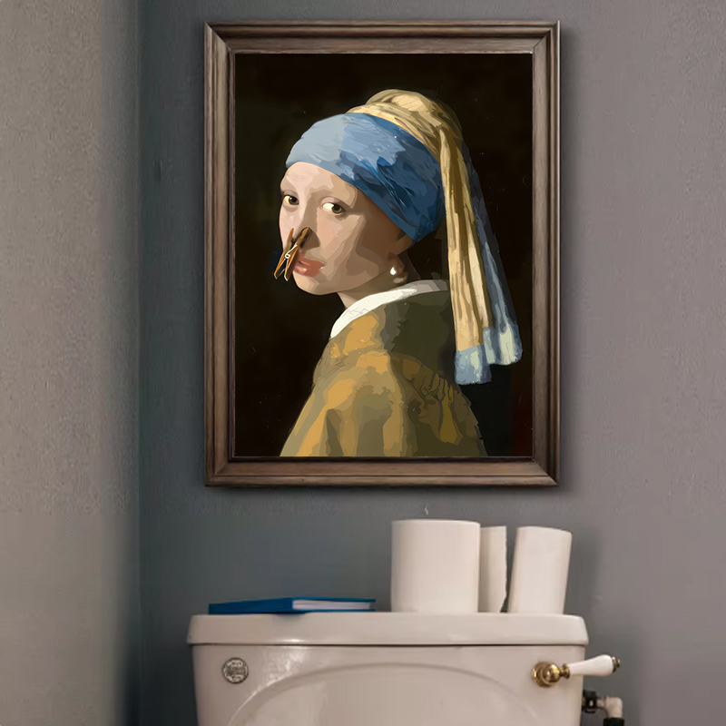 1pc Funny Abstract Bathroom To - Home Decor Quirky recension och pris