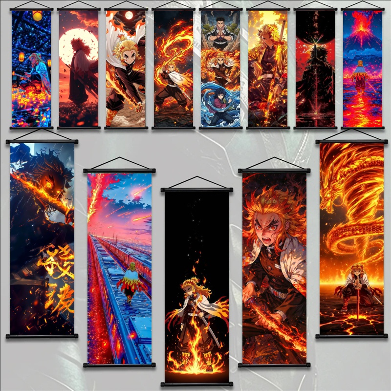 Demon Slayer Kyojuro Rengoku H - Home Decor Painting recension och pris