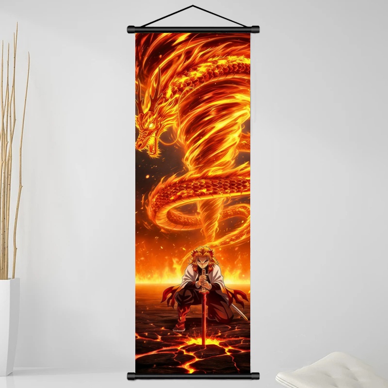 Demon Slayer Kyojuro Rengoku H - Home Decor Painting recension och pris