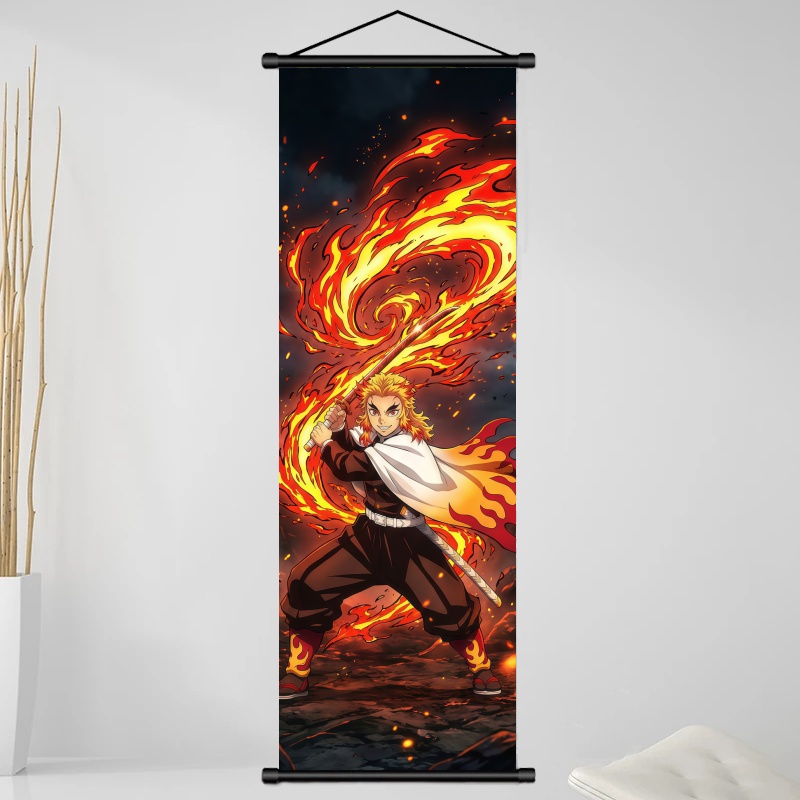 Demon Slayer Kyojuro Rengoku H - Home Decor Painting recension och pris