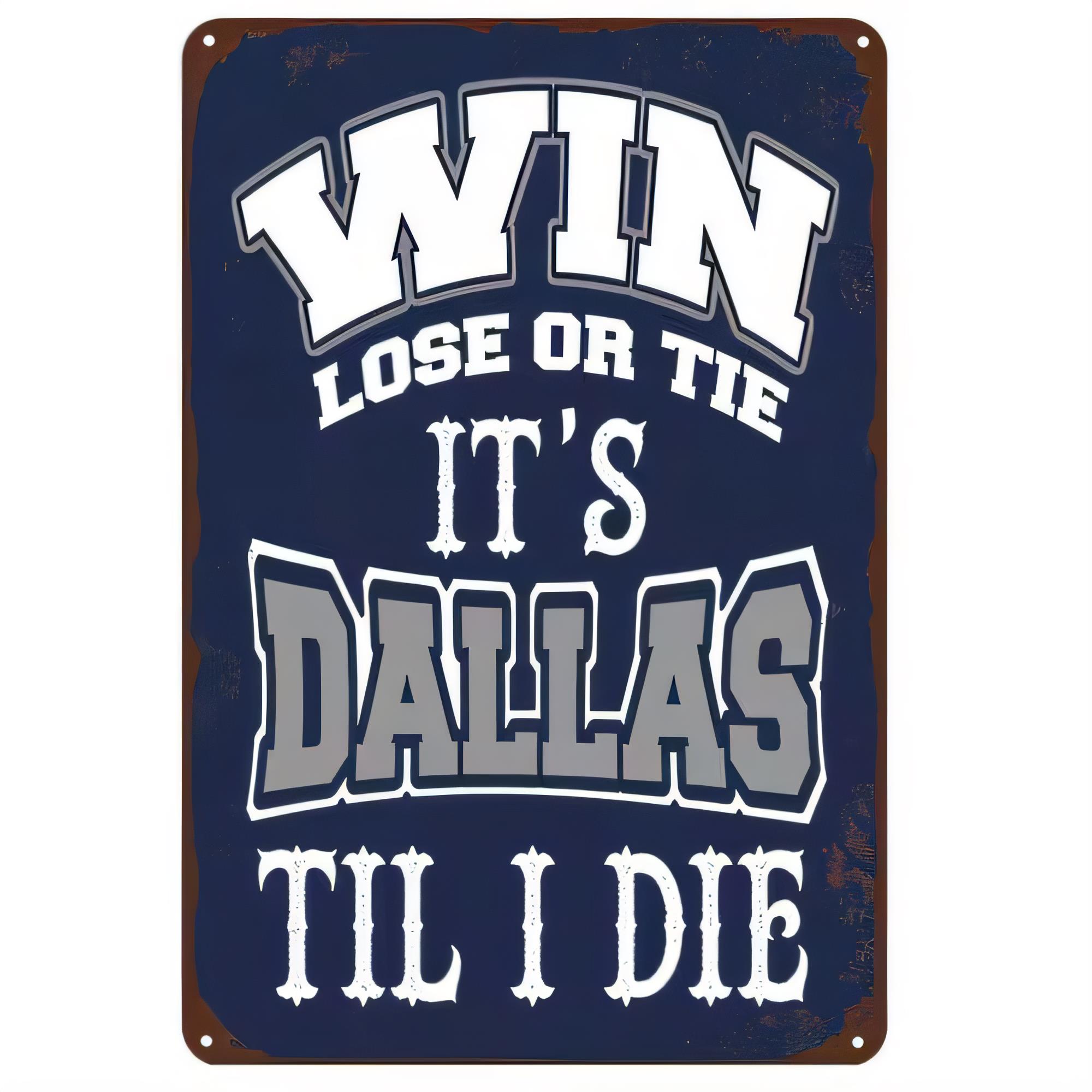 Tin Sign, Y’all Lose Or Tie It - Home Decor Dallas recension och pris