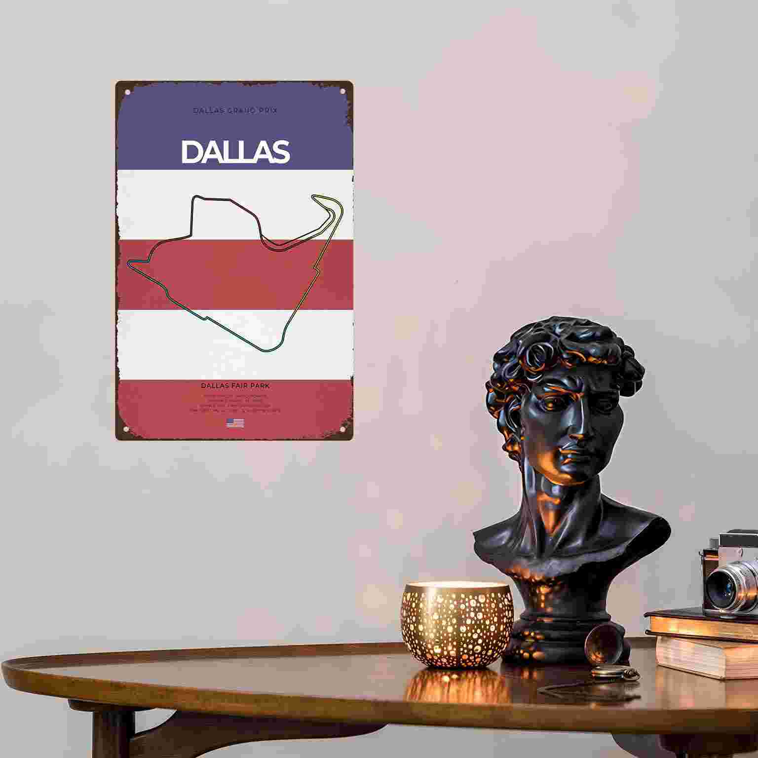 2D FLAT 1pc Dallas Grand Prix  - Home Decor Dallas recension och pris