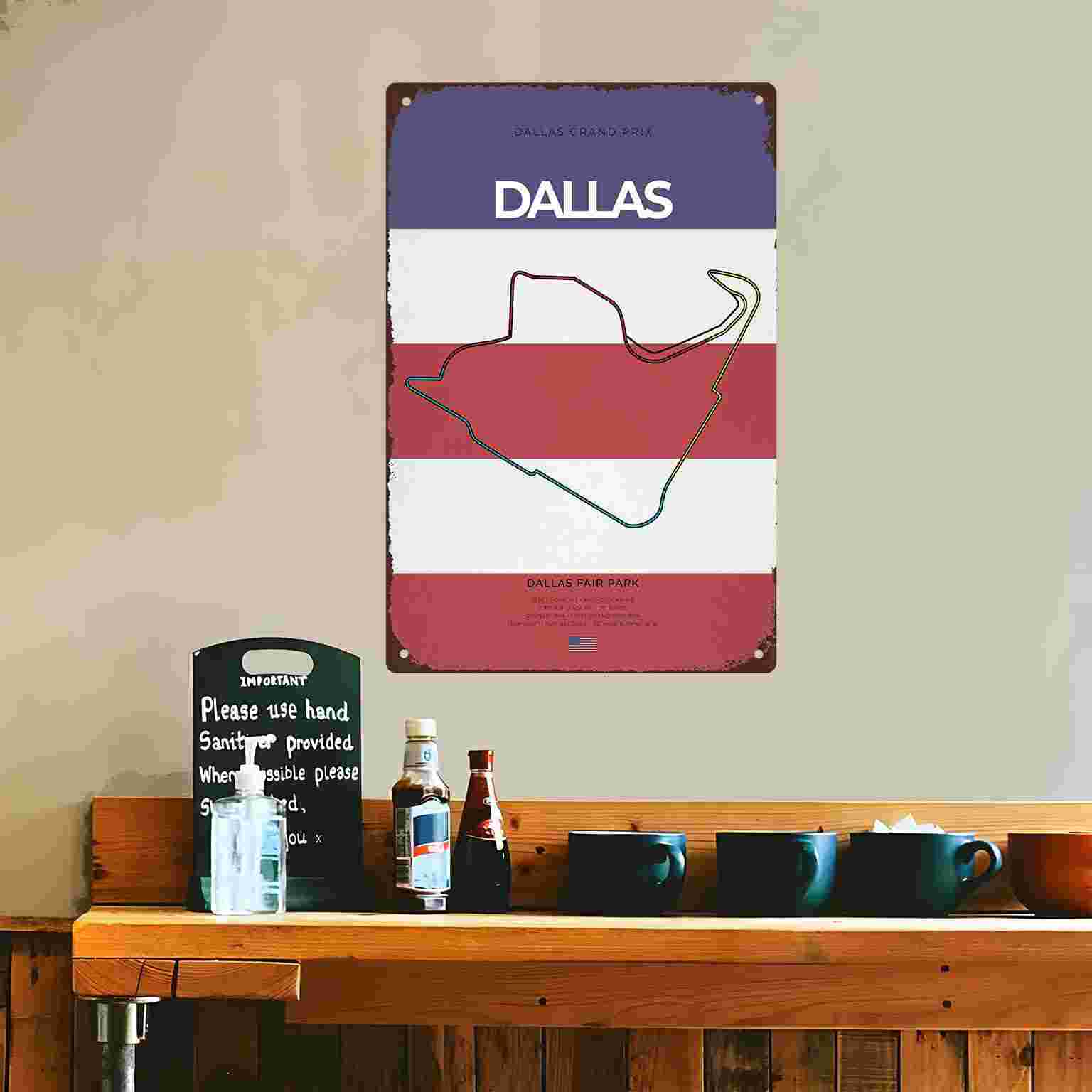 2D FLAT 1pc Dallas Grand Prix  - Home Decor Dallas recension och pris