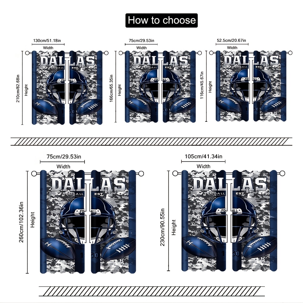 Dallas Football Door Curtains  - Home Decor Dallas recension och pris