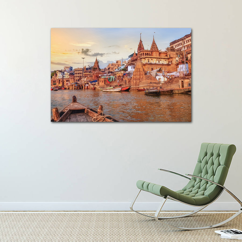 Ganga River Varanasi North Ind - Home Decor Varanasi recension och pris