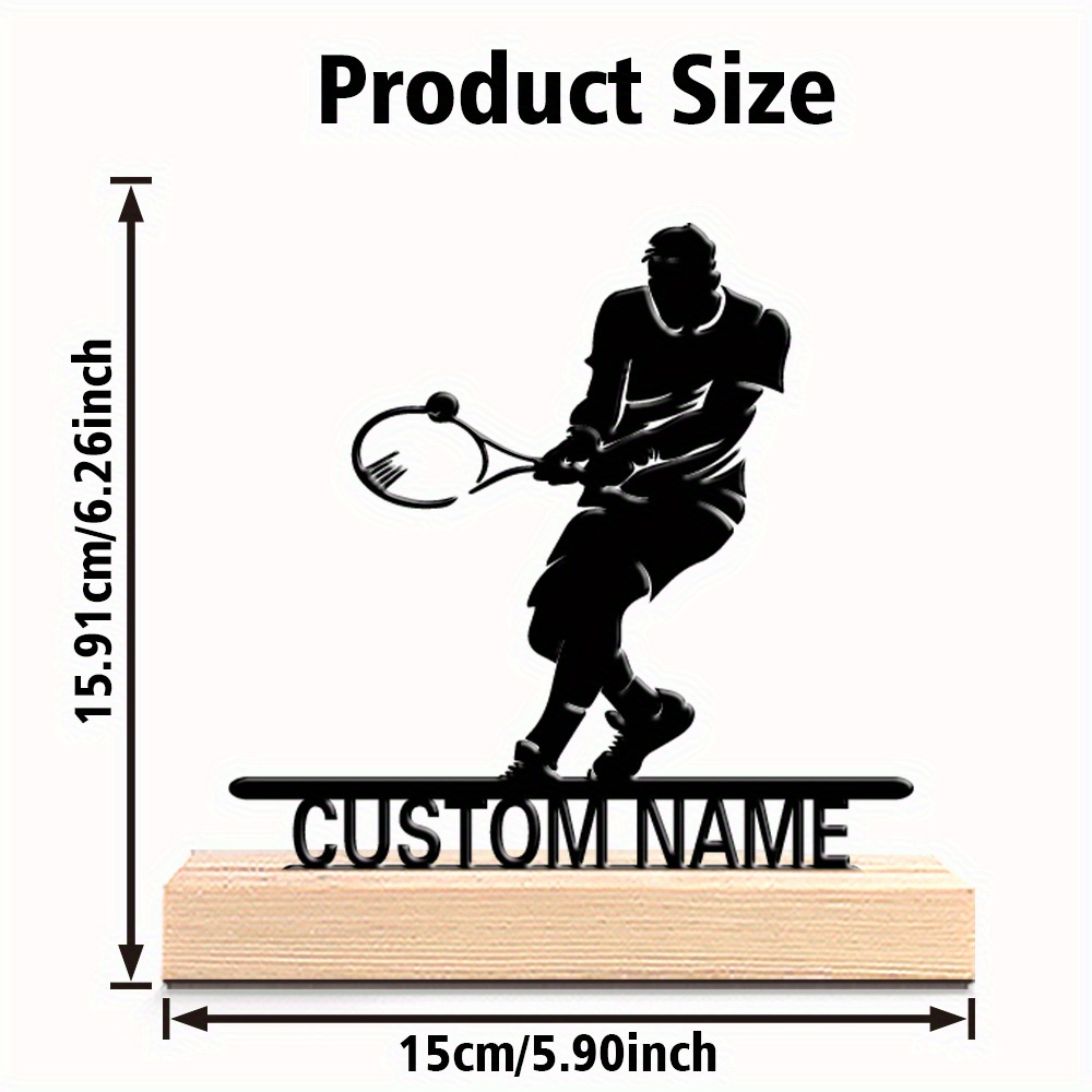 Personalized Tennis Player Met - Home Decor Quirky recension och pris