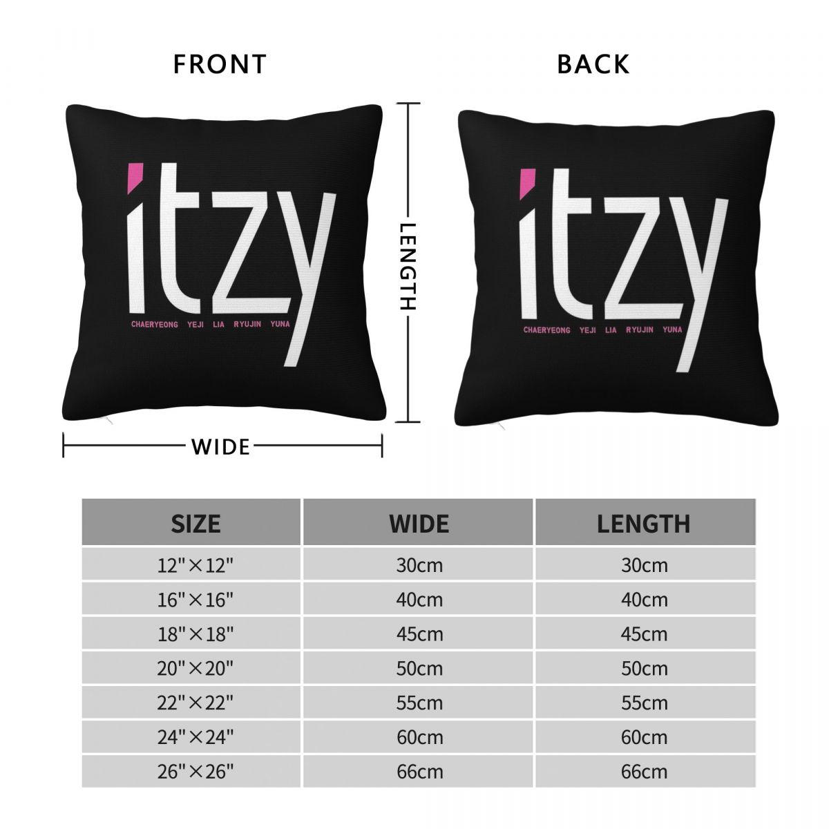 Itzy Band Dalla Dalla Square P - Home Decor Dallas recension och pris