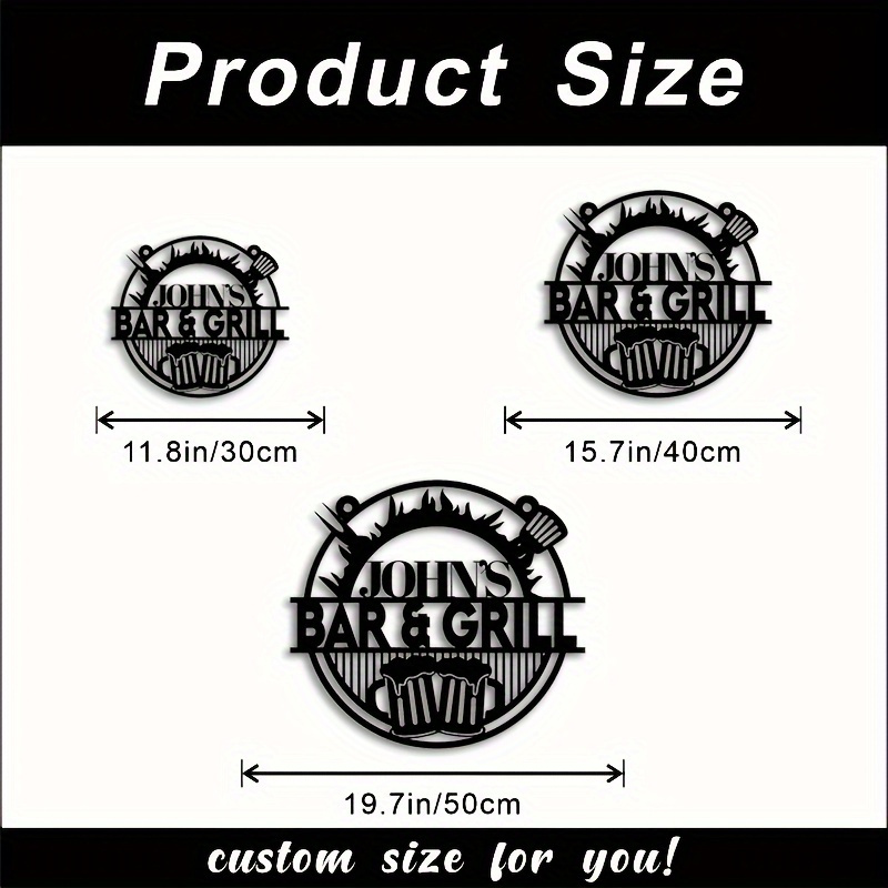 Customizable Wrought Iron Sign - Home Decor Rustic recension och pris
