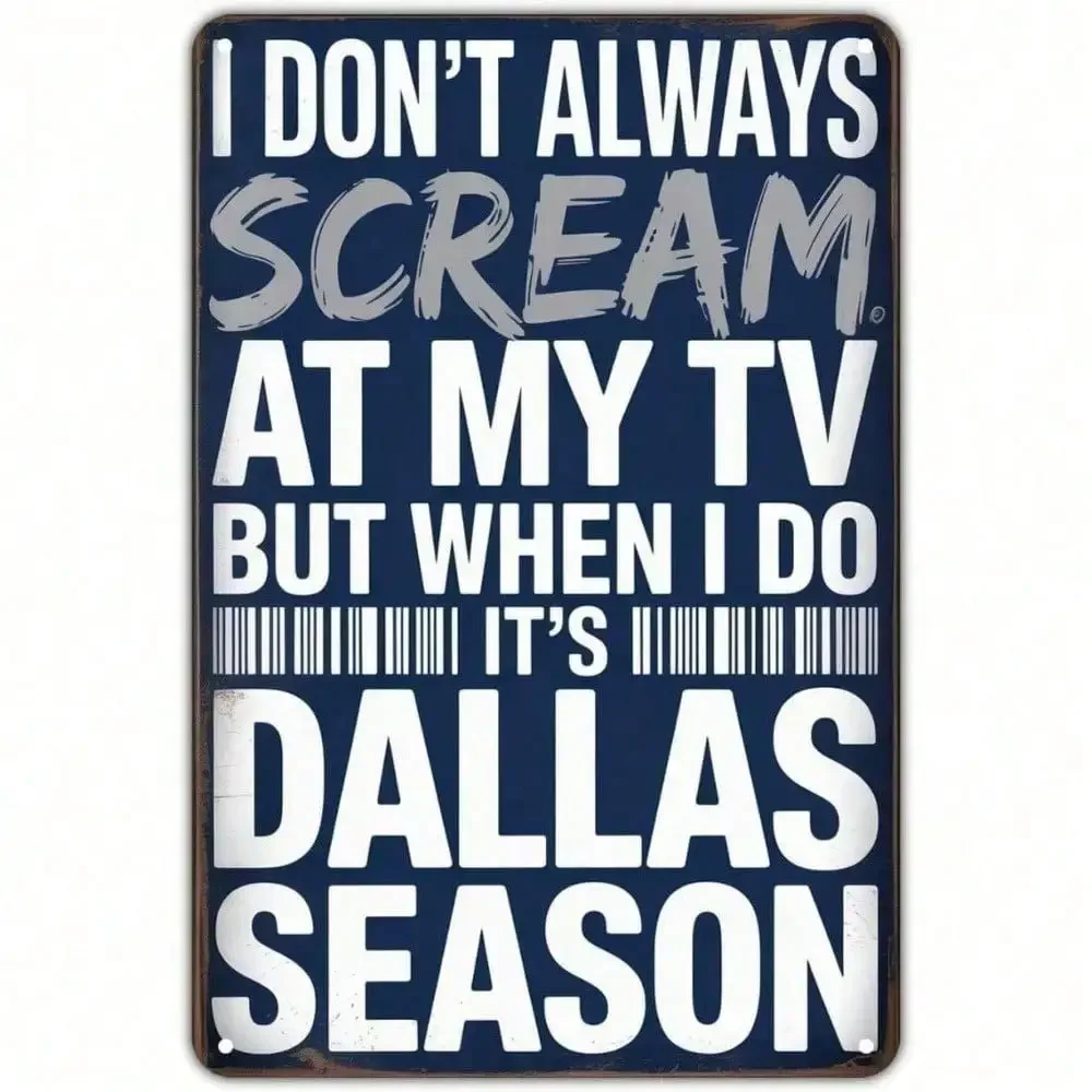 Dallas Cowboys Metal Tin Sign, - Home Decor Dallas recension och pris