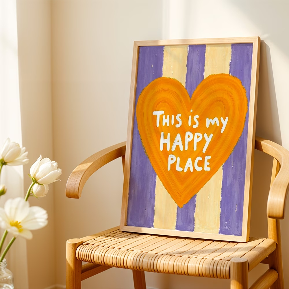 Modern,Retro This Is My Happy  - Home Decor Nz recension och pris