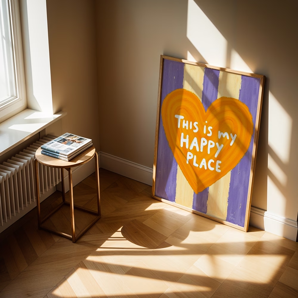 Modern,Retro This Is My Happy  - Home Decor Nz recension och pris