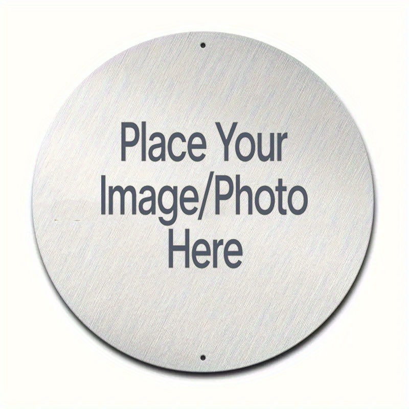 Custom Round Metal Sign with Y - Home Decor Nz recension och pris