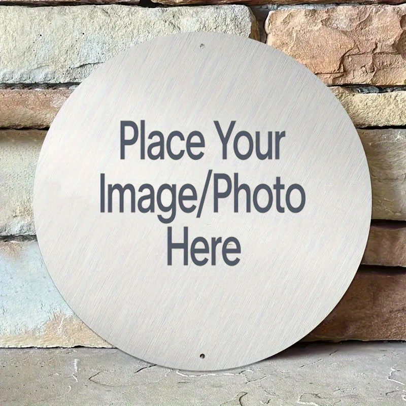 Custom Round Metal Sign with Y - Home Decor Nz recension och pris