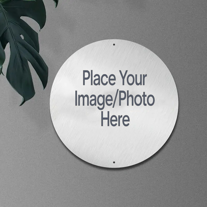 Custom Round Metal Sign with Y - Home Decor Nz recension och pris